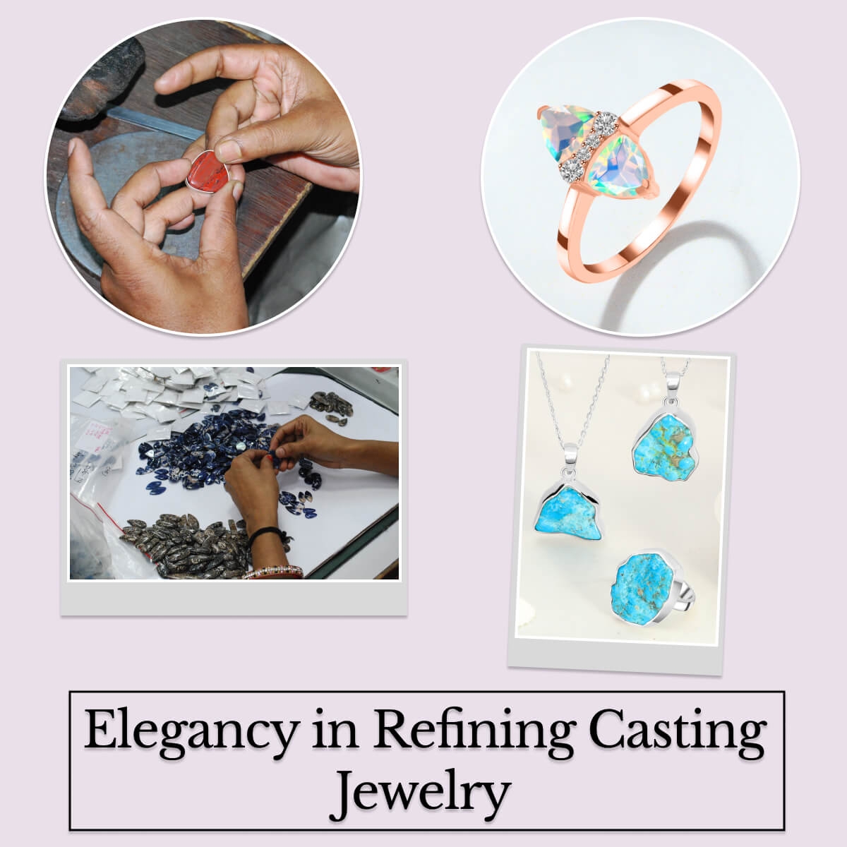 Fire Casting Gemstone Jewelry Process