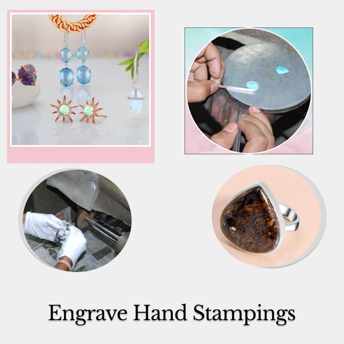 Engraving the hand stamps styles