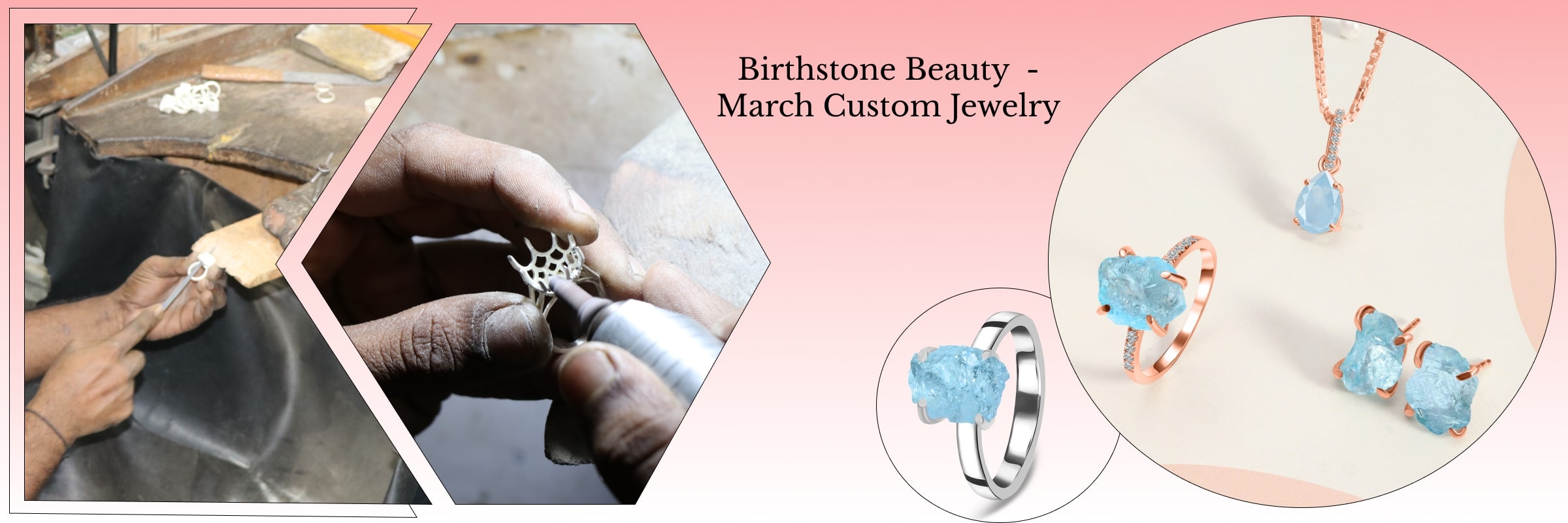 Customized March Birthstone Jewelry