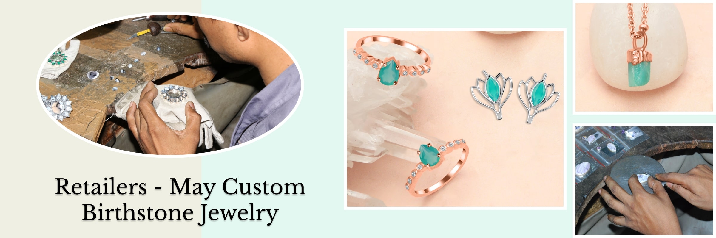 Custom May Birthstone Jewelry for Jewelry Retailers