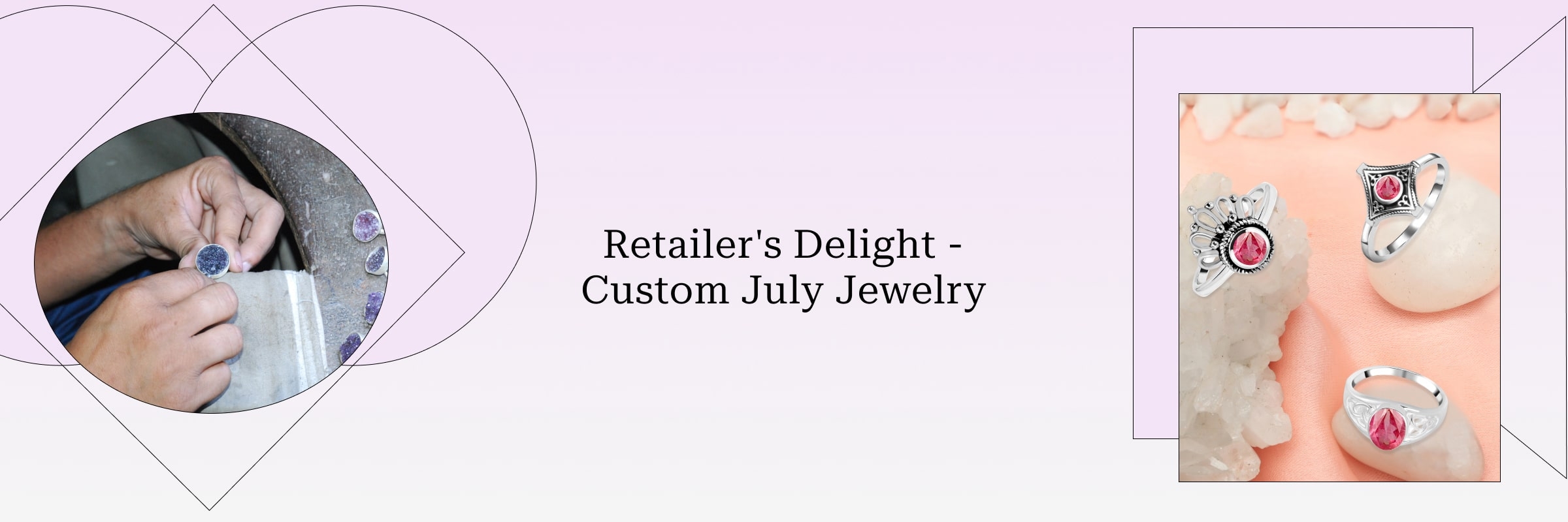 Custom July Birthstone Jewelry for Jewelry Retailers