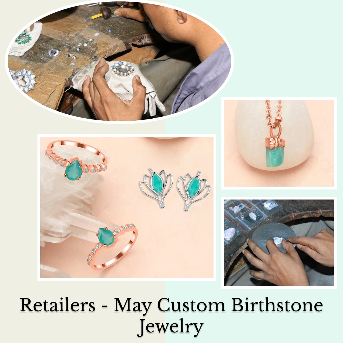 Custom May Birthstone Jewelry for Jewelry Retailers
