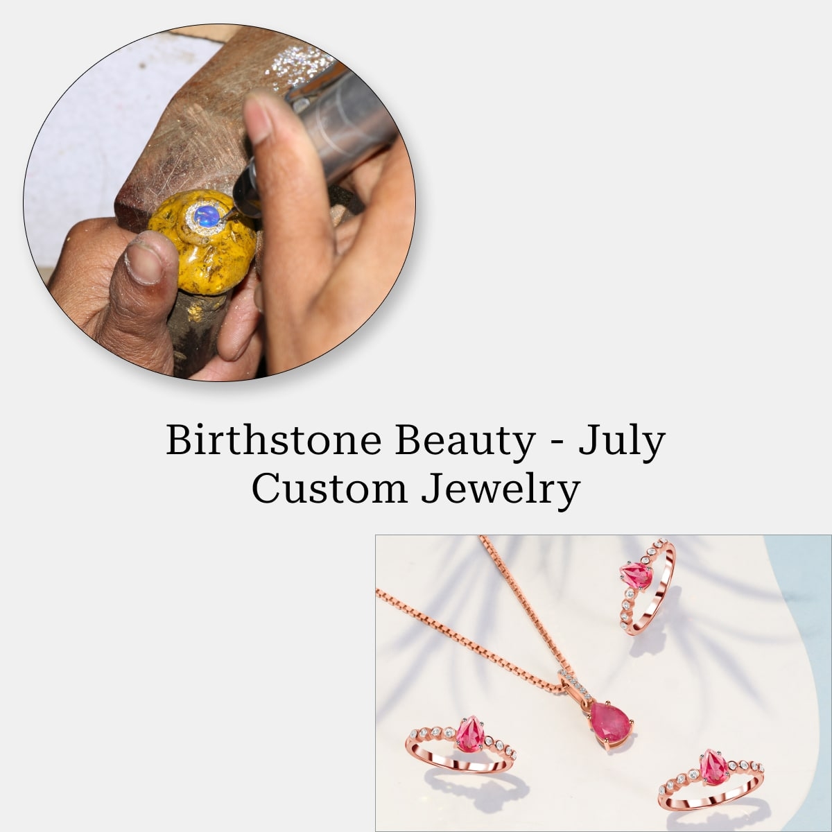 Customized July Birthstone Jewelry