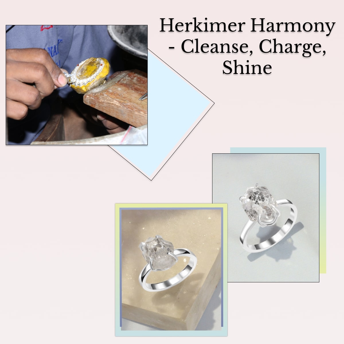 Cleansing and Charging Herkimer Diamond Jewelry