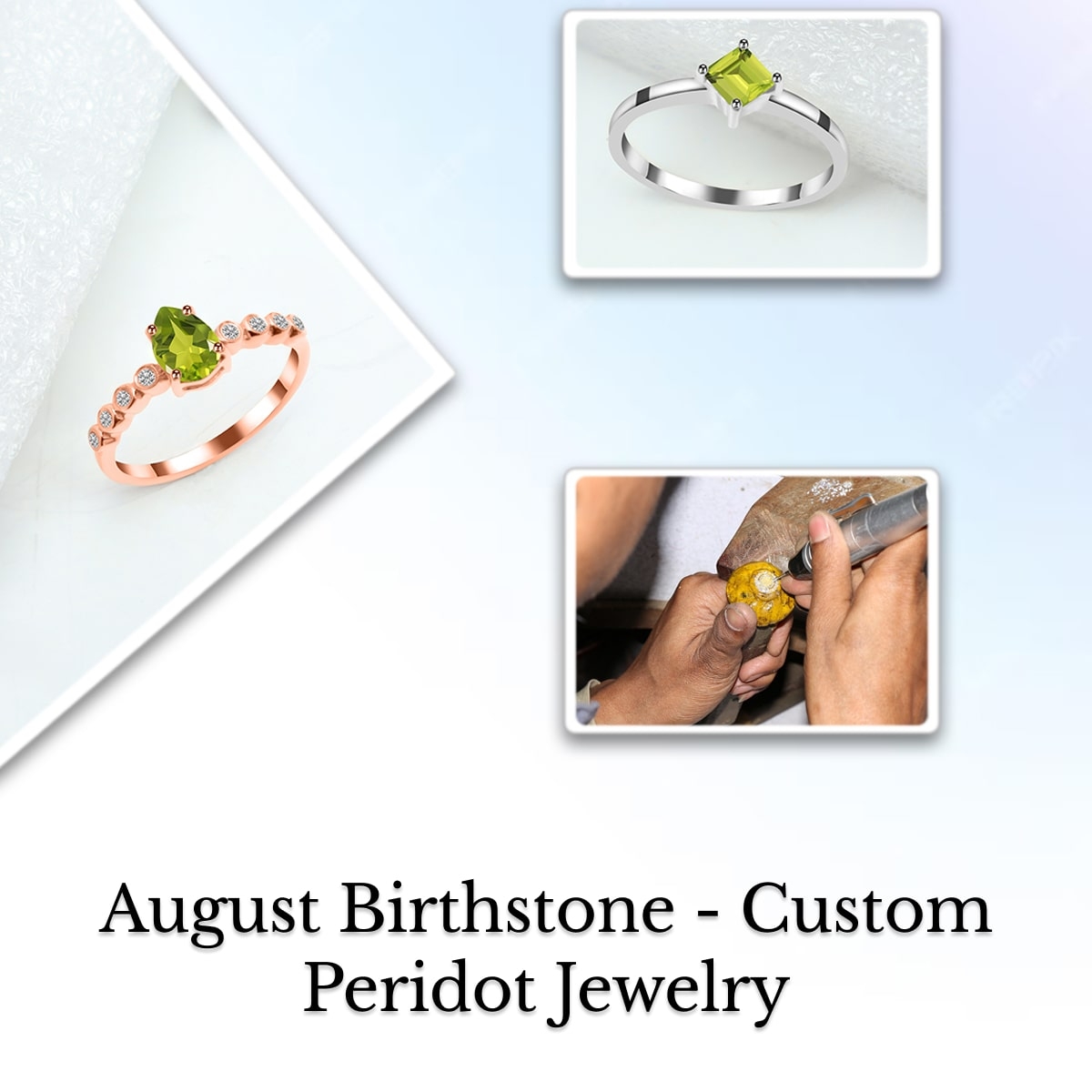 Customized August Birthstone Jewelry