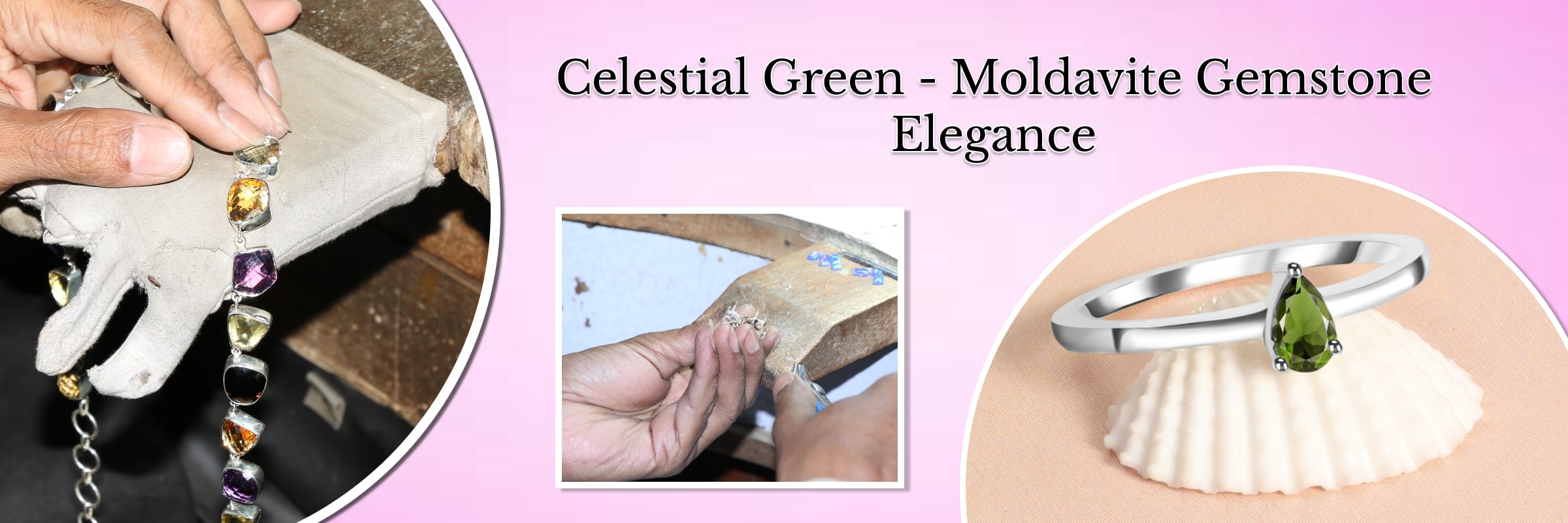 Moldavite Gemstone - Celestial Green Elegance