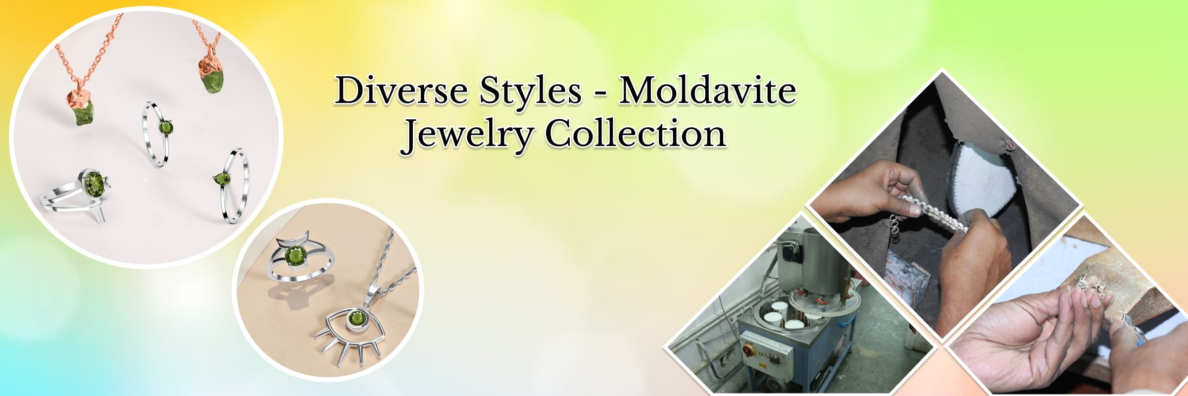 Moldavite Jewelry Varieties