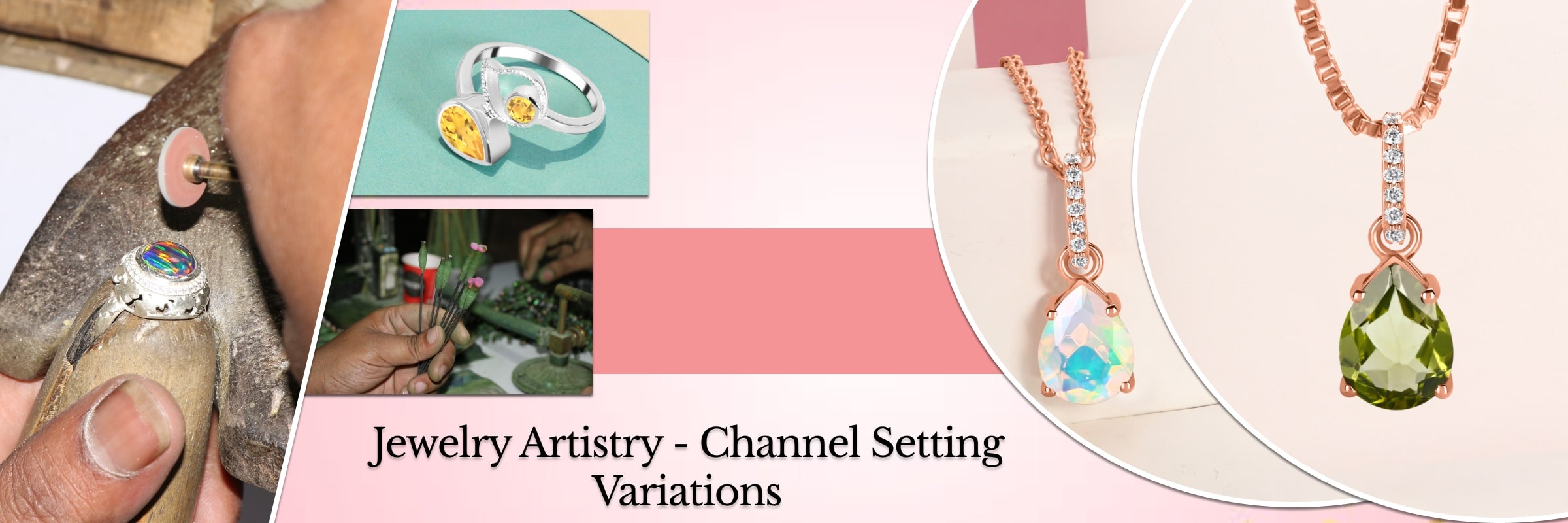 Channel Setting in Different Jewelry Designs