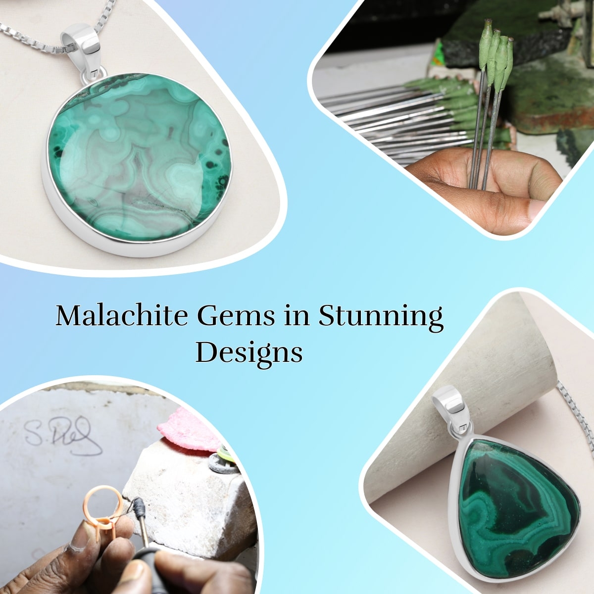 Malachite Jewelry Varieties