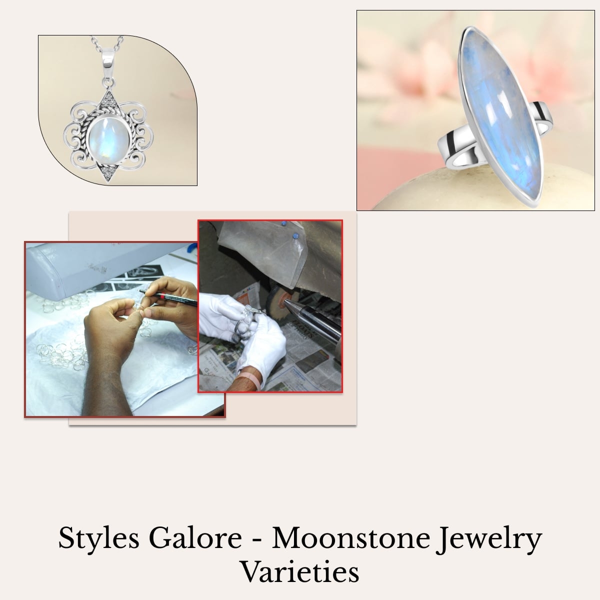 Moonstone Jewelry Varieties