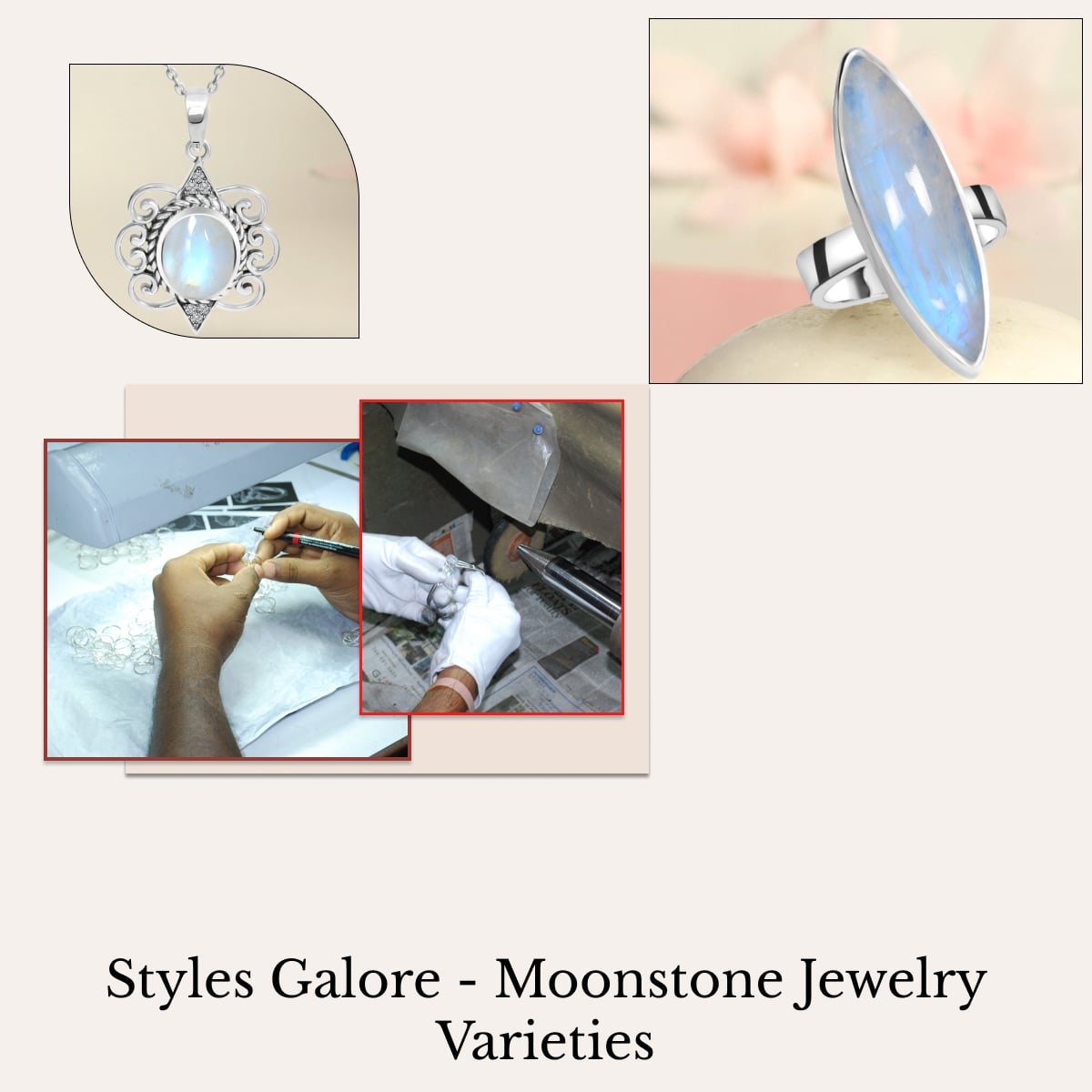 Moonstone Jewelry Varieties