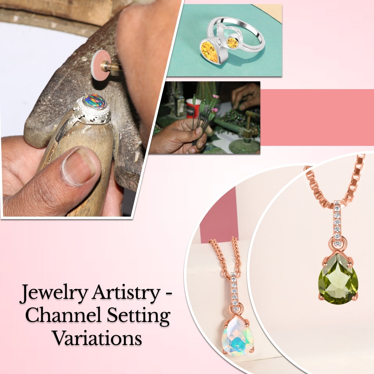 Channel Setting in Different Jewelry Designs