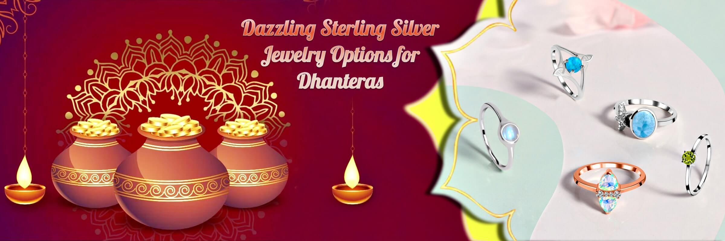 Sterling Silver Jewelry to Choose from this Dhanteras